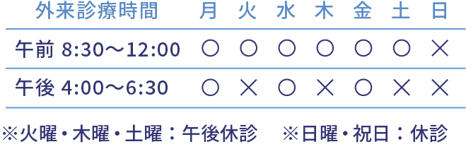 外来診療時間